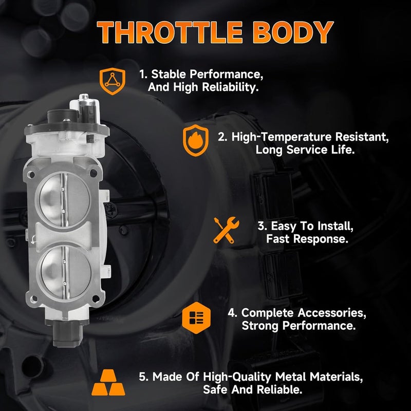 INGKAN Store 5C3Z9E926BA Throttle Body Fits for Ford E-350 E-450 F-250 F-350 F-450 F-550 Super Duty F-650 F-750 Mustang 5.4/5.8/6.2/6.8L V8 OE 6C3Z9E926AA 9C3Z9E926A 9C3Z9E926B 9C3Z9E926C - Image 5